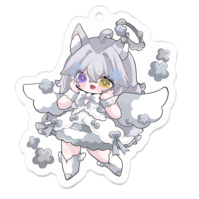 アクリルキーホルダー - 50 x 50 (mm)
