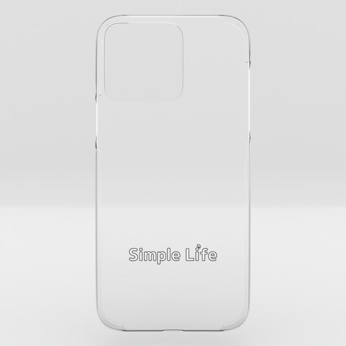 クリアiPhoneケースB　Simple Life♪　iPhone 14ProMax