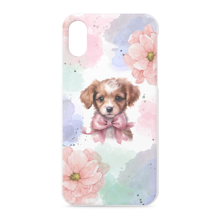3.ピンク iPhoneケース - iPhone XS / X - 正面印刷のみ(2)