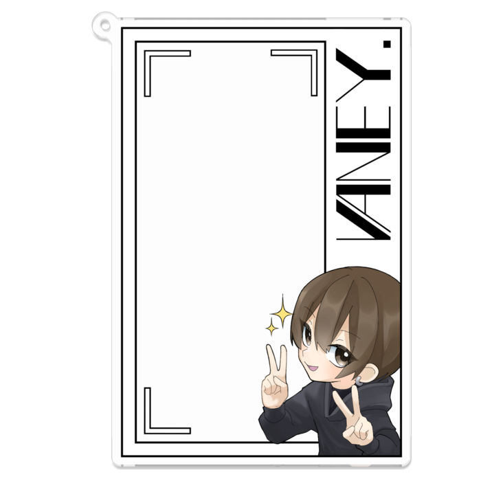 フォトフレ風アクキー縦 - 100 x 100 (mm)(1)