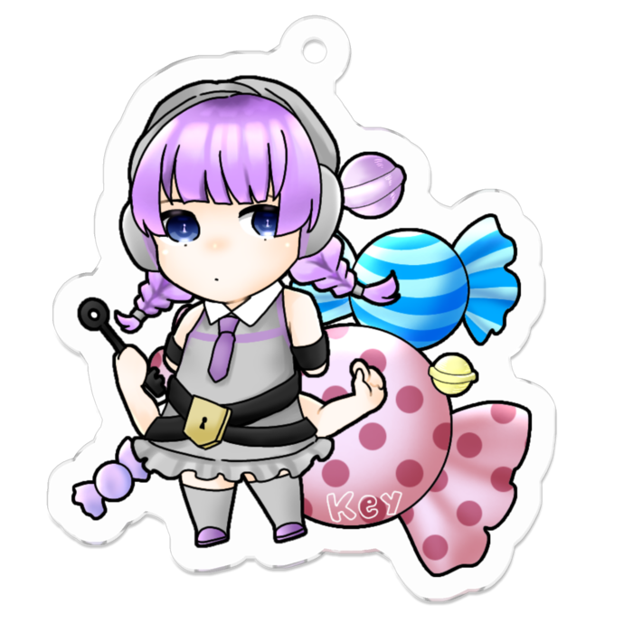 アクリルキーホルダー - 50 x 50 (mm)