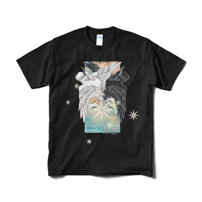 フロントプリント - M - ブラック