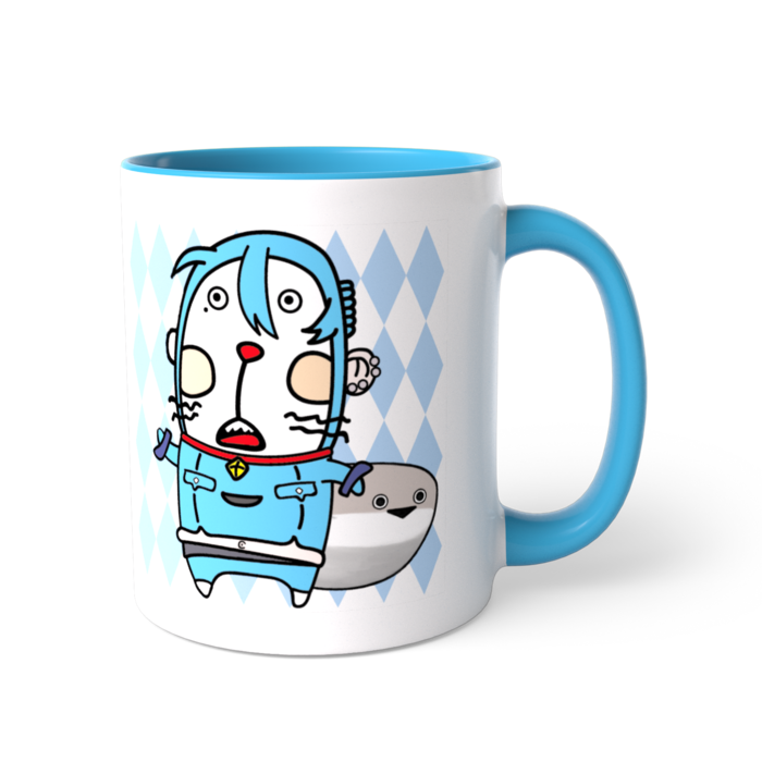 ツートンカラーマグカップ - 直径 8.2cm / 高さ 9.5cm