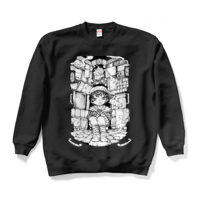 スウェット - XL - ブラック 線画ver.