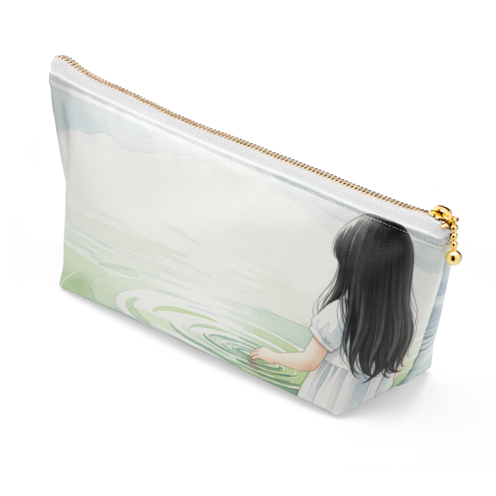 ポーチ - 長さ21.5cm / 高さ10cm - ホワイト