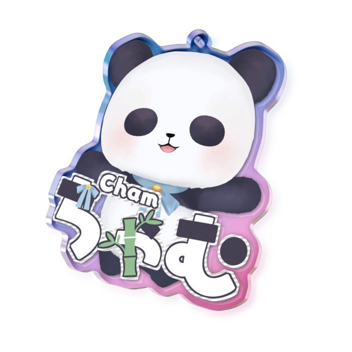 オーロラアクリルキーホルダー - 70 × 70mm