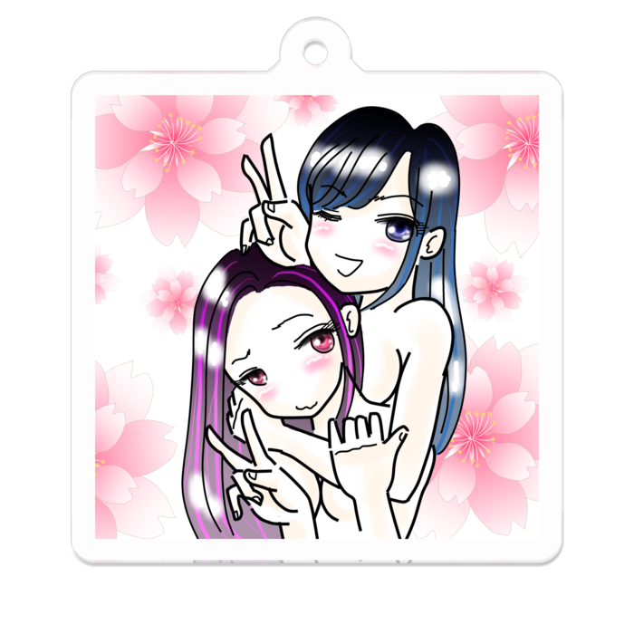 アクリルキーホルダー - 50 x 50 (mm)
