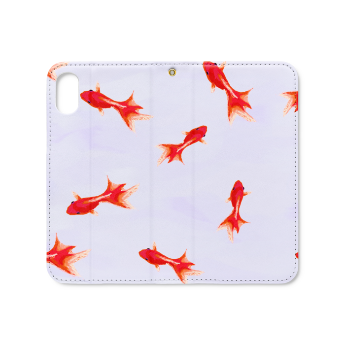 手帳型iPhoneケース（ベルトなし） - iPhone XS / X - ストラップ穴 あり