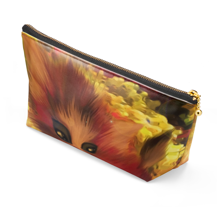 ポーチ - 長さ21.5cm / 高さ10cm - ブラック