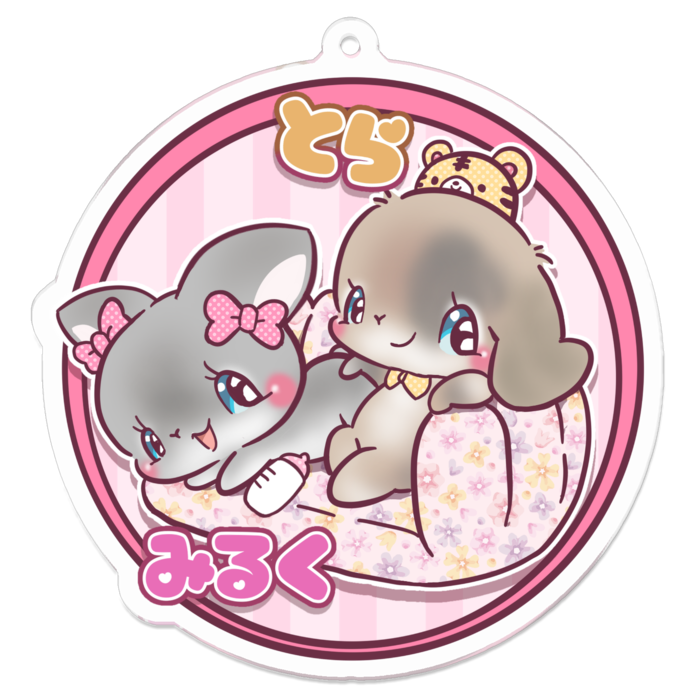 アクリルキーホルダー（コーティング） - 70 x 70 (mm)