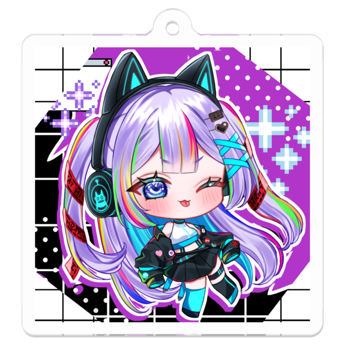 アクリルキーホルダー - 50 x 50 (mm)