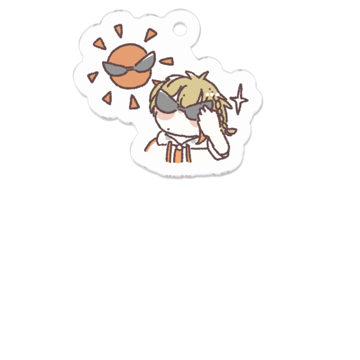 アクリルキーホルダー - 50 x 50 (mm)