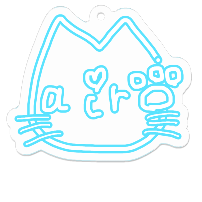 アクリルキーホルダー - 50 x 50 (mm)