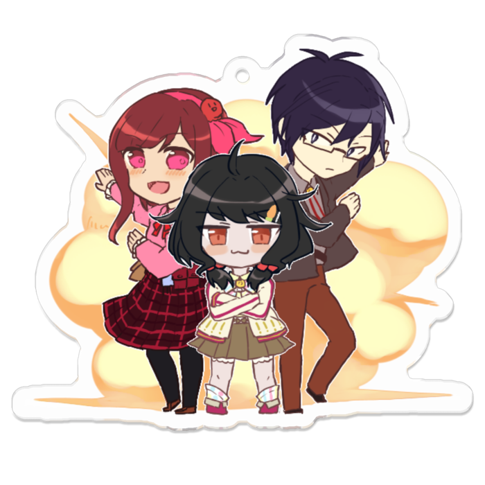 アクリルキーホルダー（コーティング） - 70 x 70 (mm)