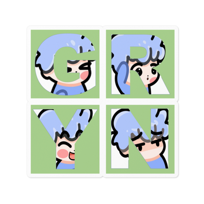 ステッカー - 100 x 100 (mm)