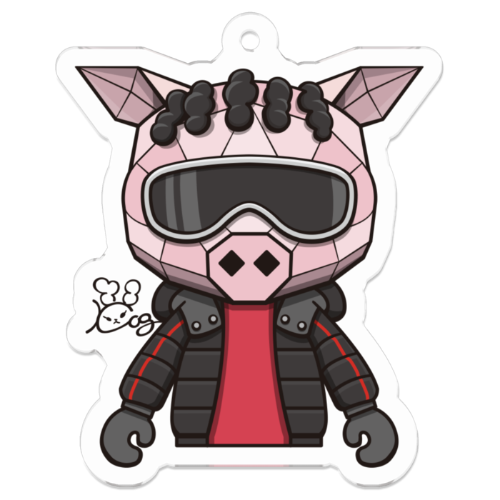 アクリルキーホルダー - 50 x 50 (mm)