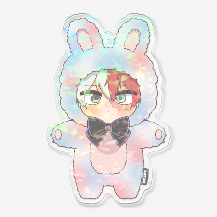 轟焦凍 ホログラムアクリルキーホルダー - 100 × 100mm