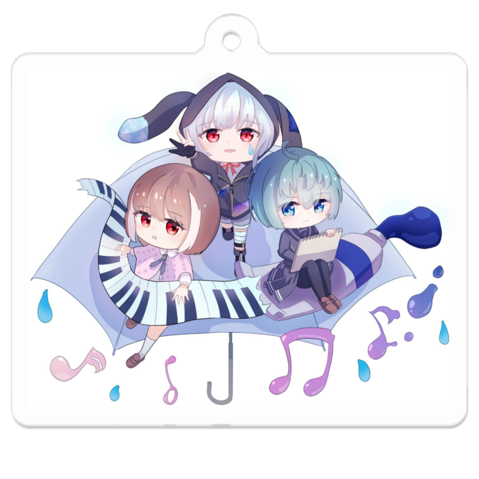 アクリルキーホルダー - 50 x 50 (mm)