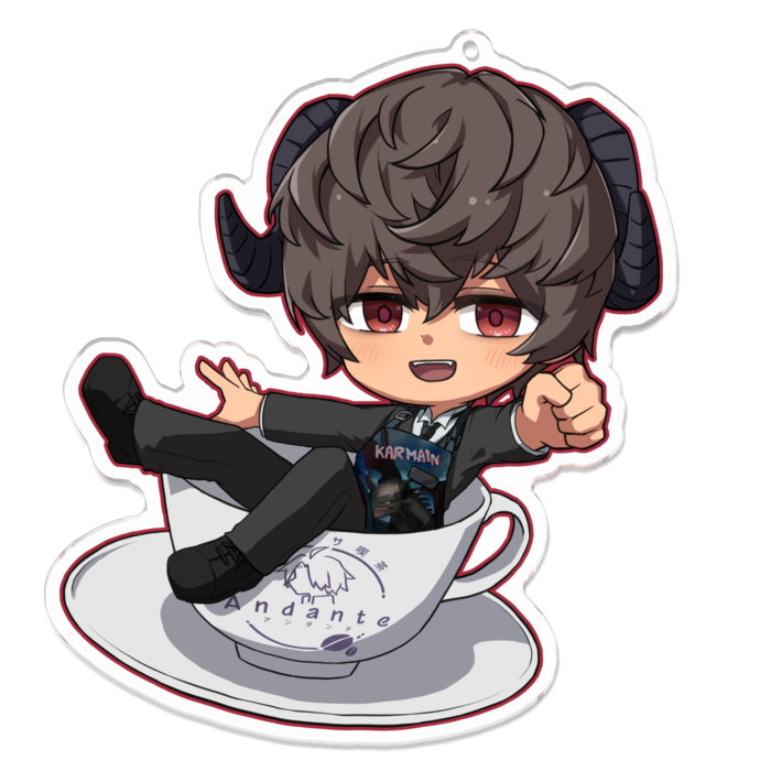 アクリルキーホルダー - 100 x 100 (mm)かるまいん