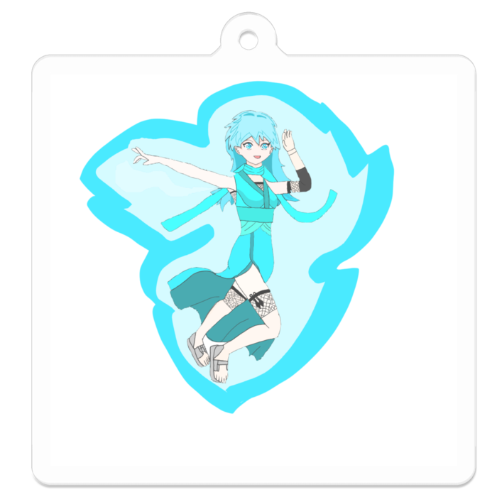 アクリルキーホルダー - 50 x 50 (mm)