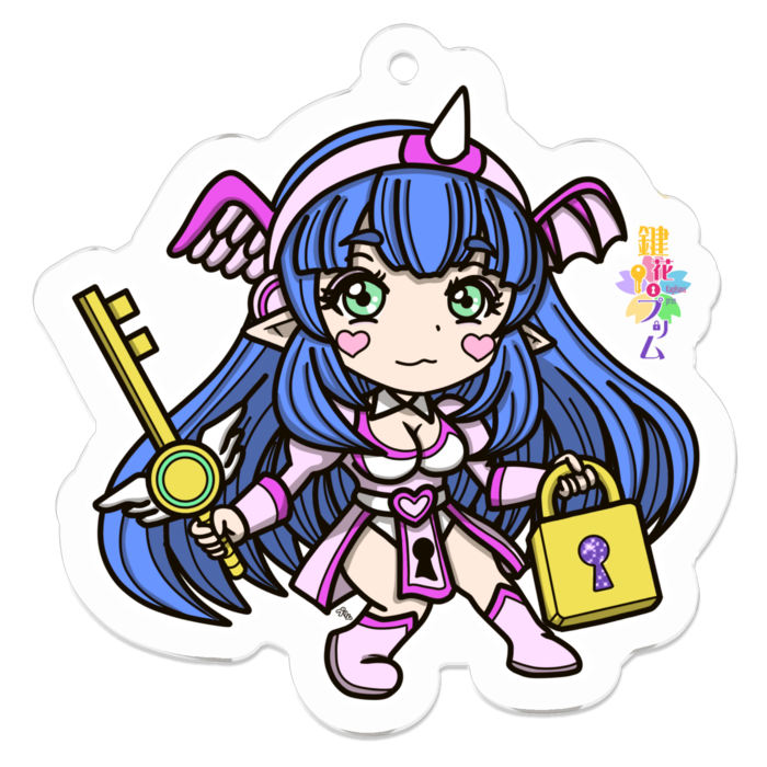 アクリルキーホルダー（コーティング） - 50 x 50 (mm)