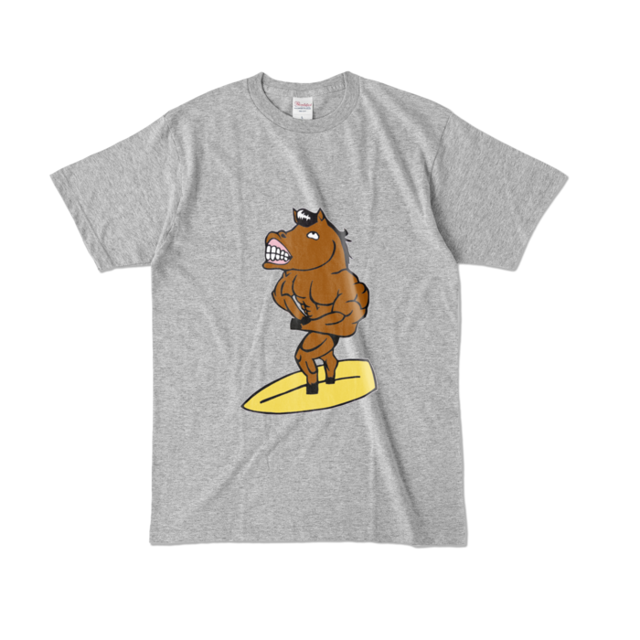 カラーTシャツ - L - 杢グレー (濃色)