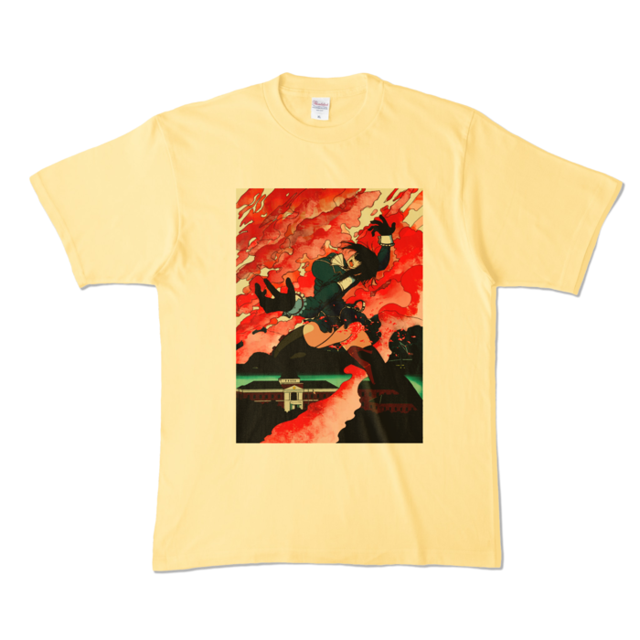 カラーTシャツ - XL - ライトイエロー (淡色)