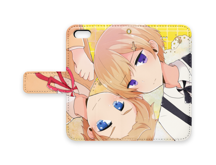 手帳型iPhoneケース - iPhone5 - ストラップ穴 あり