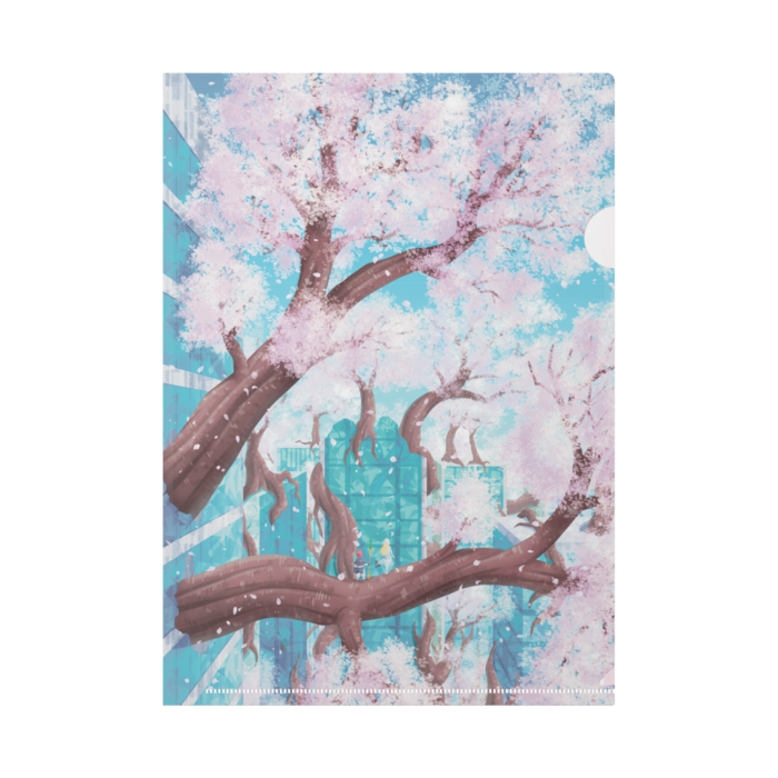 桜と都市 風景画クリアファイル はるかぜ屋 Booth