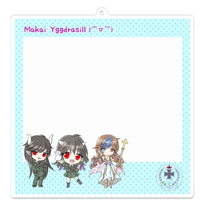 アクリルキーホルダー（コーティング） - 100 x 100 (mm)