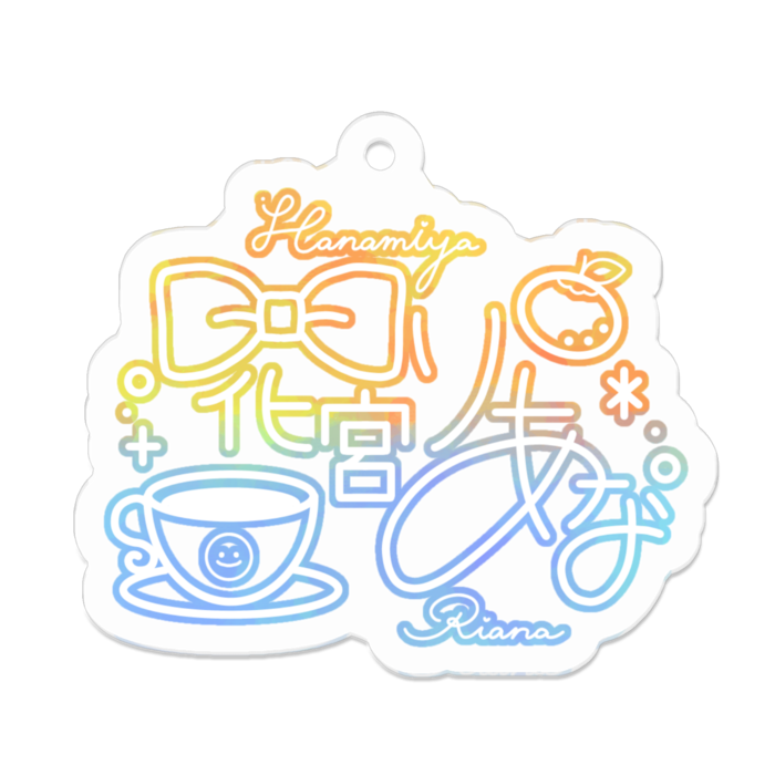アクリルキーホルダー - 50 x 50 (mm)