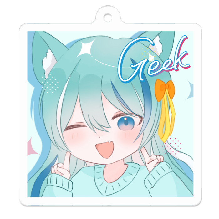 アクリルキーホルダー - 50 x 50 (mm)