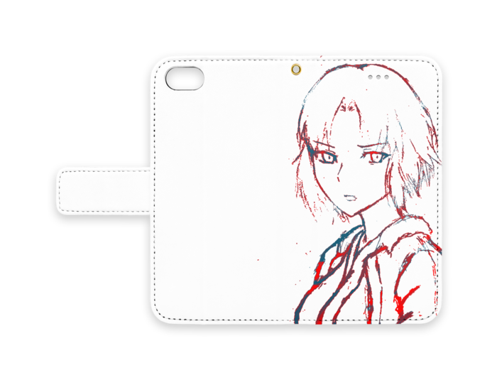 手帳型iPhoneケース - iPhone 8 / 7 - ストラップ穴 あり