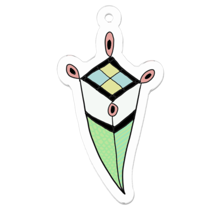 アクリルキーホルダー - 50 x 50 (mm)