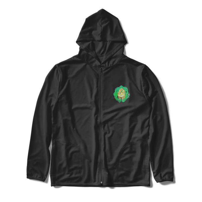 ジップパーカー - XL - ブラック