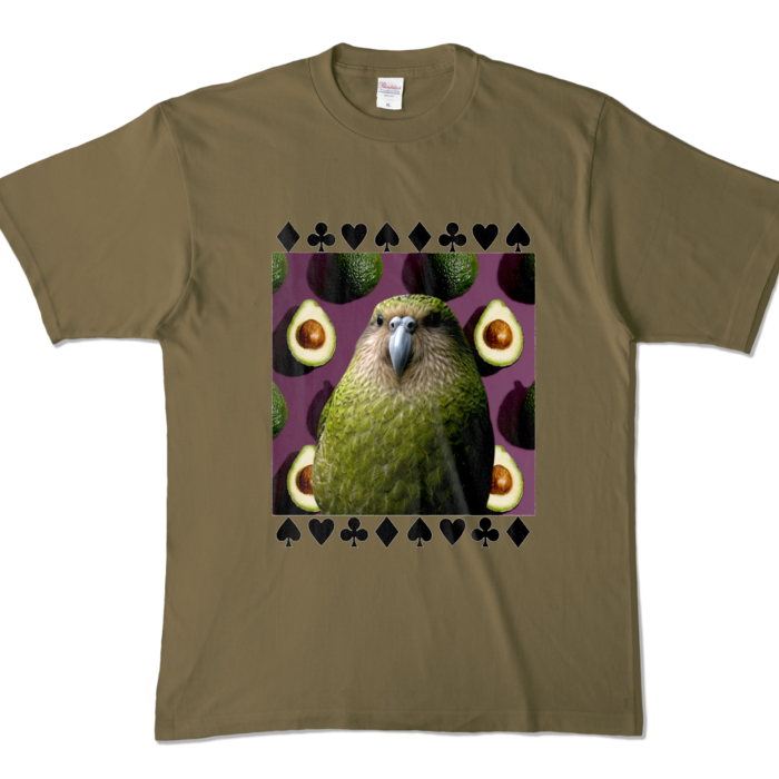 カラーTシャツ - XL - オリーブ (濃色)