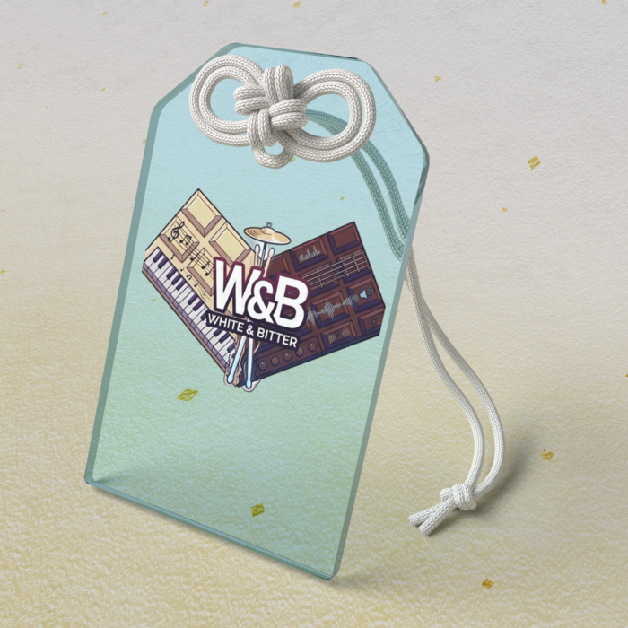 アクリルお守り ライトブルー