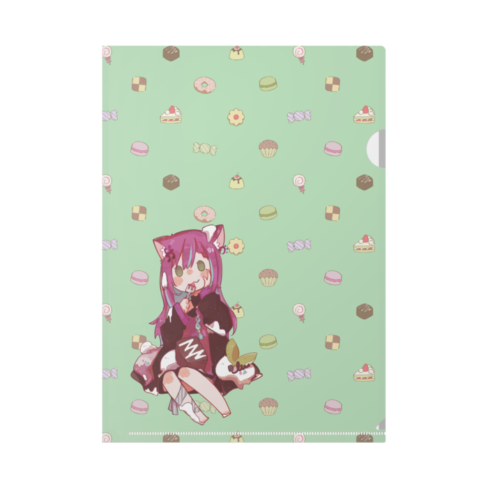 黄緑色-クリアファイル - A4