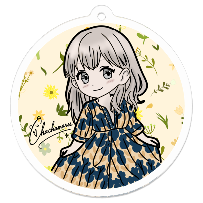 アクリルキーホルダー - 50 x 50 (mm)