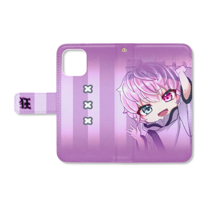 手帳型iPhoneケース - iPhone12 mini - ストラップ穴 あり