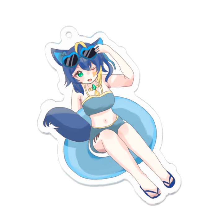 アクリルキーホルダー - 70 x 70 (mm)