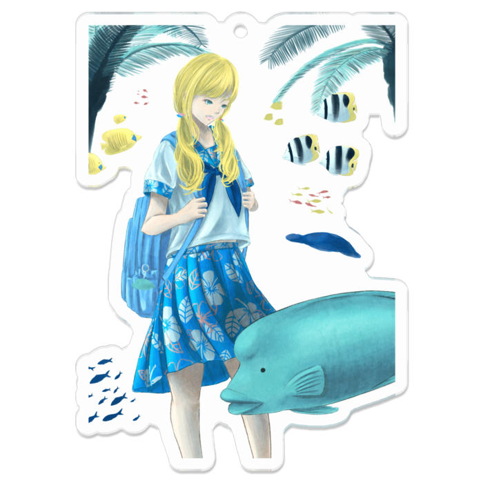 アクリルキーホルダー - 70 x 70 (mm)