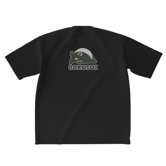 ビッグシルエットTシャツ - XL - 背面 ブラック