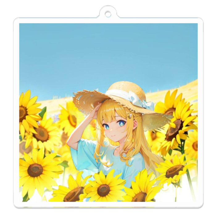 アクリルキーホルダー - 70 x 70 (mm)
