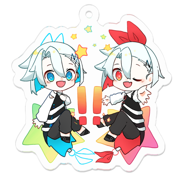 アクリルキーホルダー(コーティング) - 50 x 50 (mm)