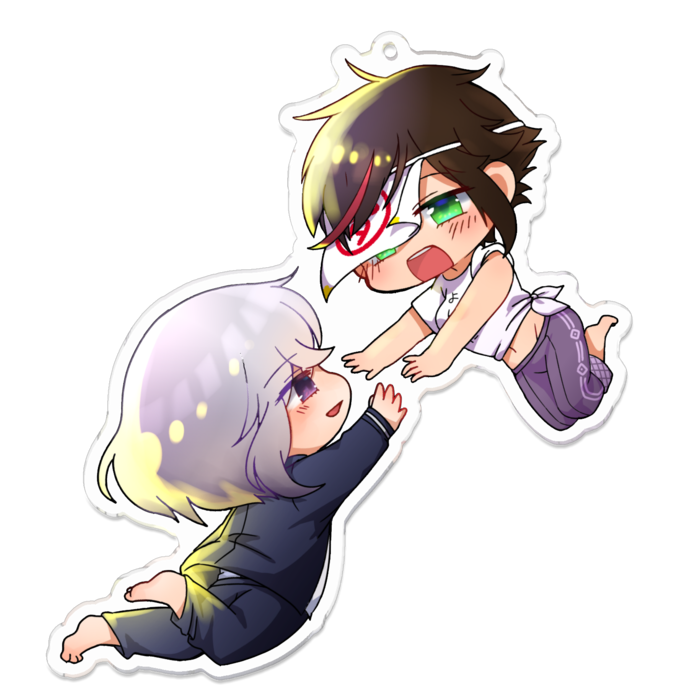 喰夢アクリルキーホルダー - 100 x 100 (mm)