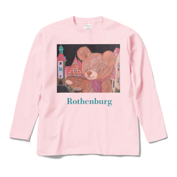 ロングスリーブTシャツ - M - ライトピンク