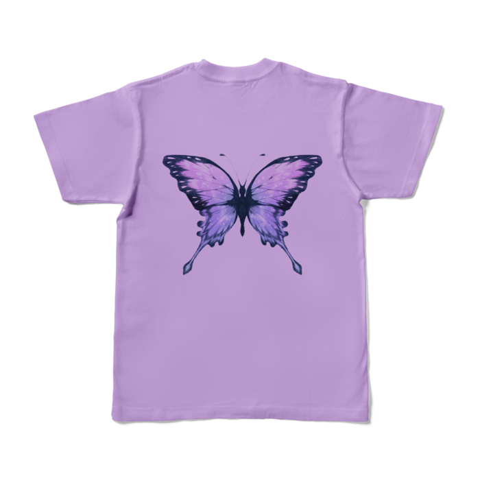 カラーTシャツ - S - ライトパープル (淡色)(裏面)