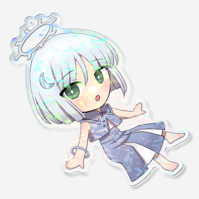 ホログラムアクリルキーホルダー - 100 × 100mm