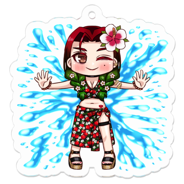 アクリルキーホルダー（コーティング） - 50 x 50 (mm)